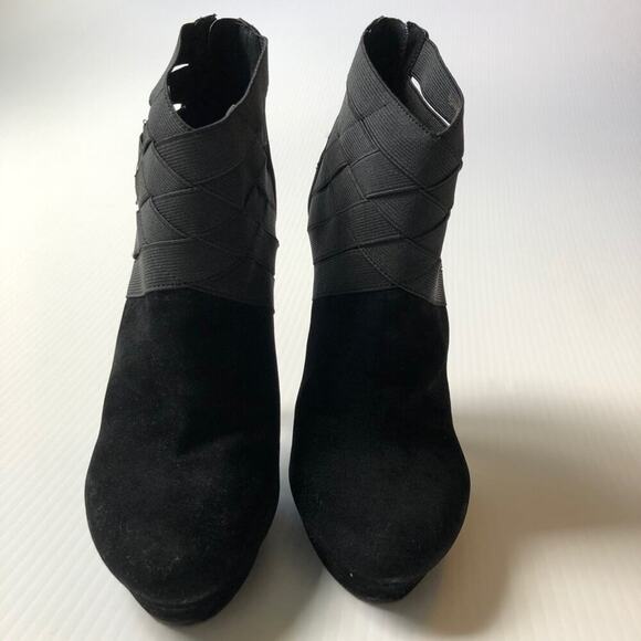 Colin Stuart crisscross elastic stiletto booties - Picture 3 of 9